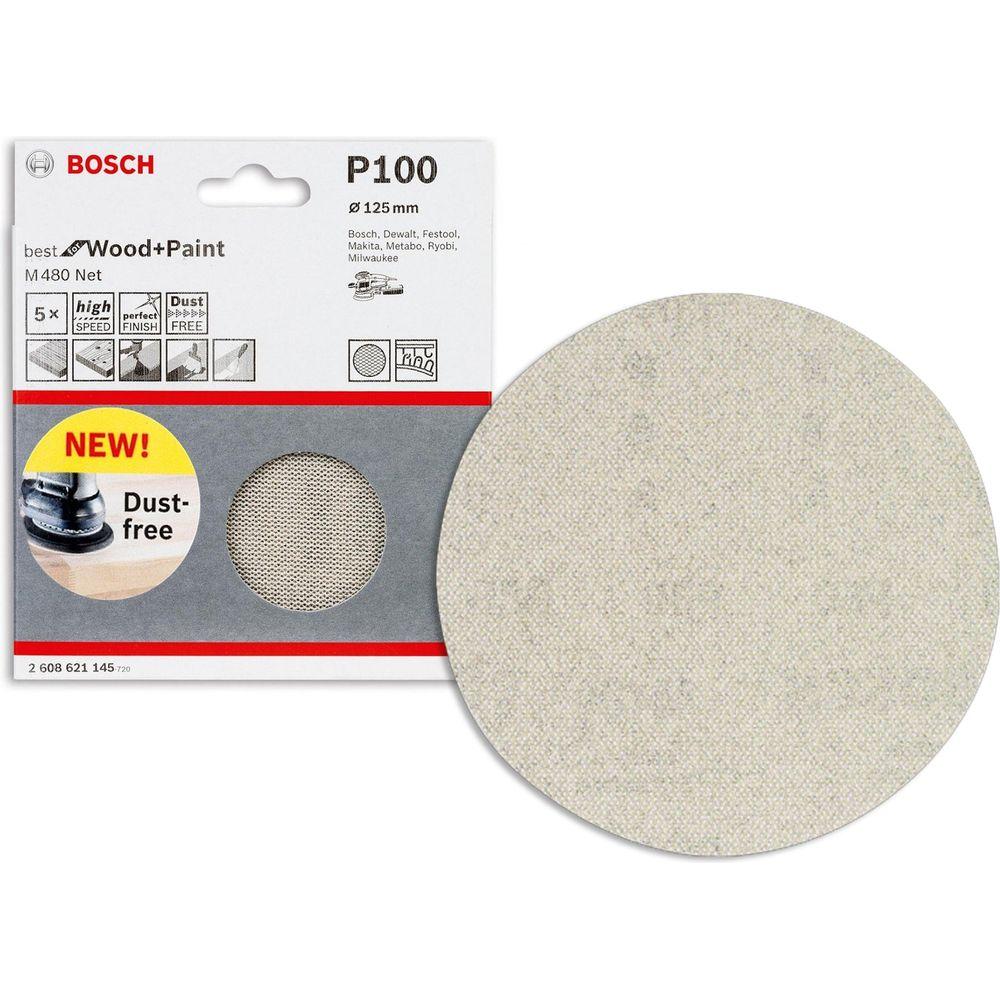 Bosch M480 NET Velcro Sanding Disc 5" - Goldpeak Tools PH Bosch