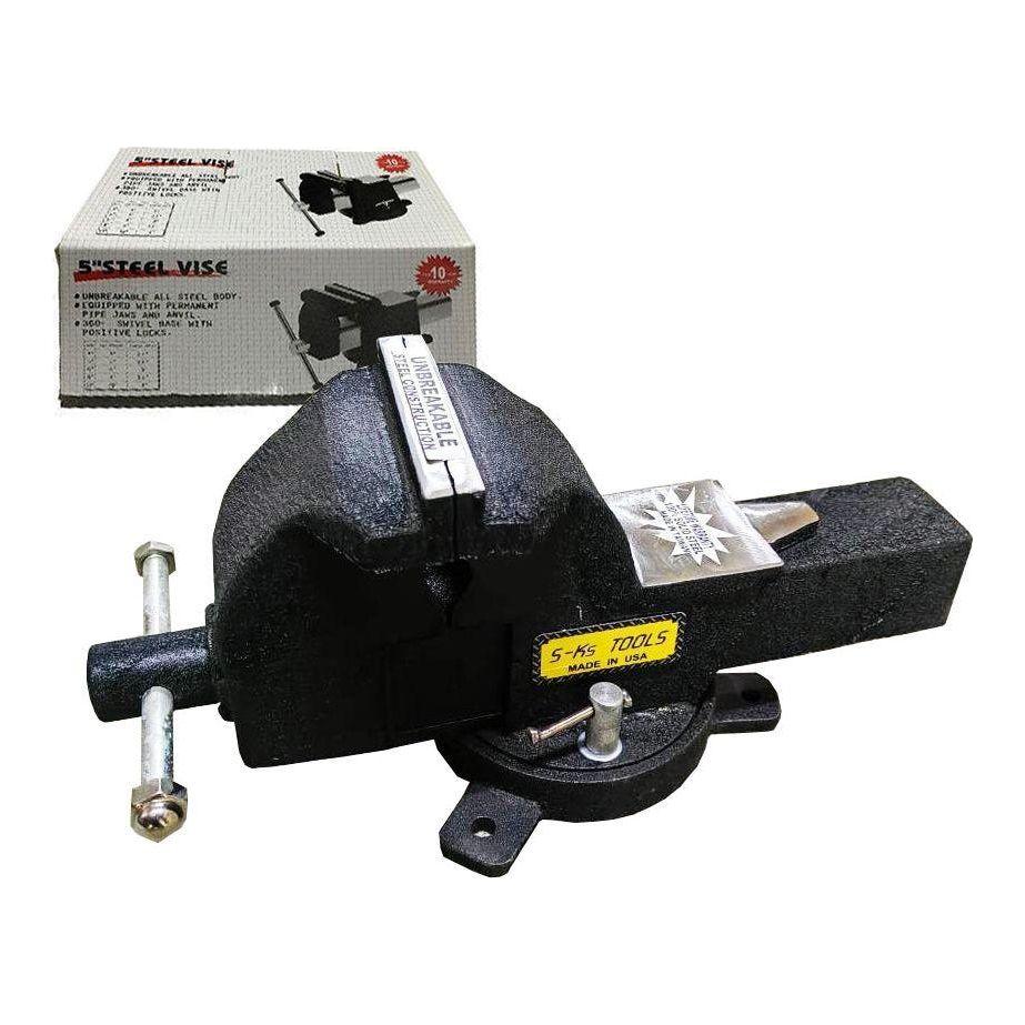 S-Ks Tools USA (ALL STEEL) Swivel Bench Vise with Anvil | S-Ks Tools USA by KHM Megatools Corp. Main image
