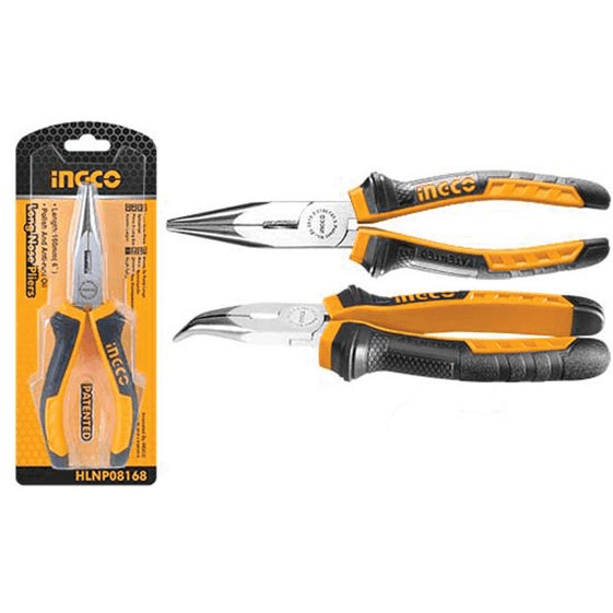 Ingco HBNP08168 Bent Nose Pliers 6" - KHM Megatools Corp.