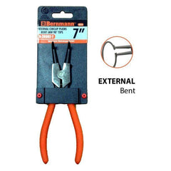 Bernmann External Snap Ring Pliers 7" (Bent Jaw) - Goldpeak Tools PH Bernmann