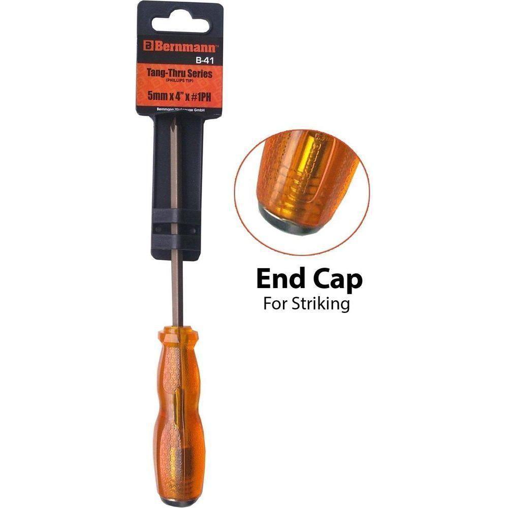 Bernmann Tang-Thru Screwdriver with Striking Cap Secondary image