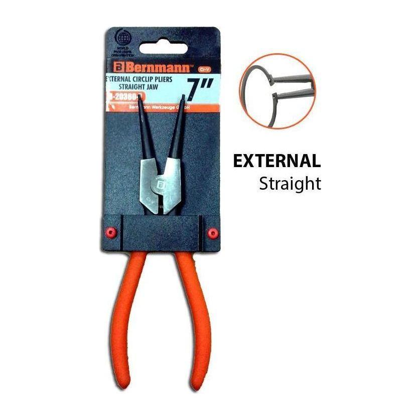 Bernmann External Snap Ring Pliers 7" (Straight Jaw) - Goldpeak Tools PH Bernmann Main image