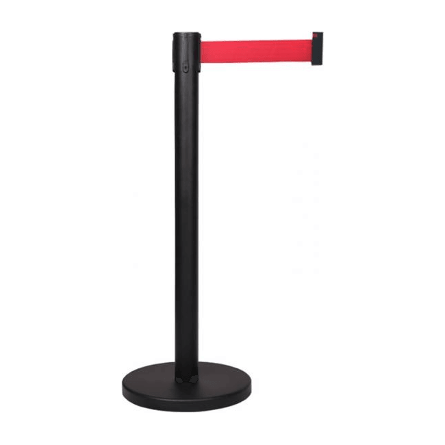 First 1101 Retractable Belt Barrier / Queuing (Stanchion) Pole - KHM Megatools Corp. Main image