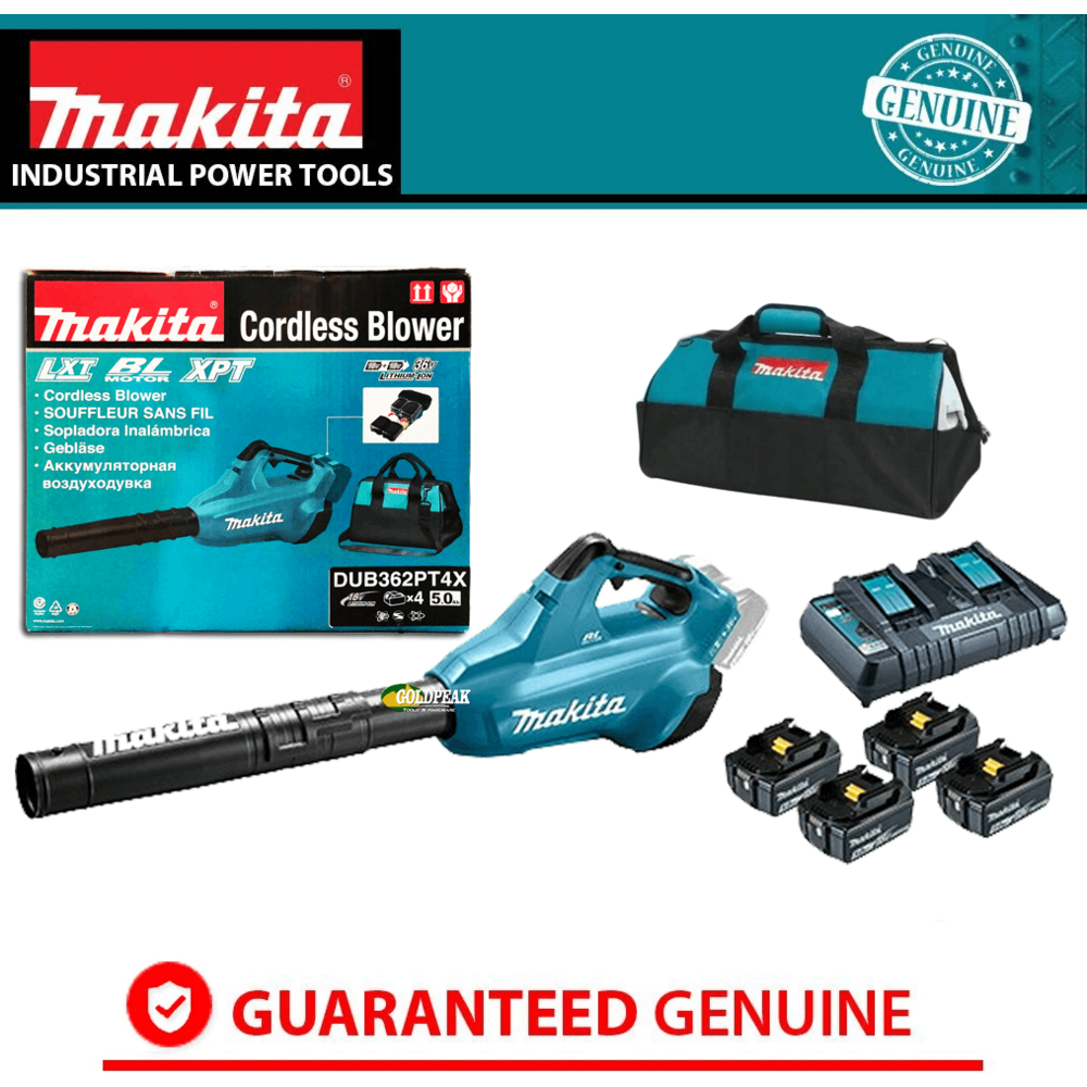 Makita DUB362PT4X 36V Cordless Brushless Leaf Blower (LXT-Series) Secondary image