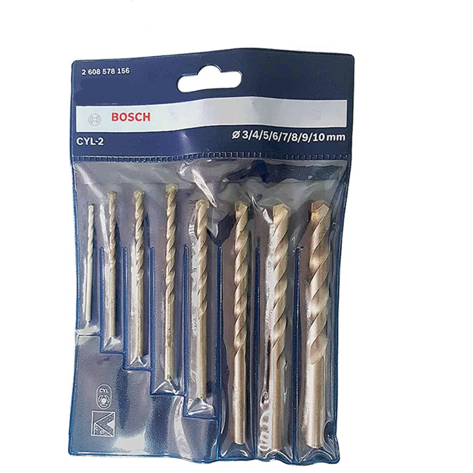 Bosch CYL-2 Masonry Drill Bit Set 8Pcs (2608578156) | Bosch by KHM Megatools Corp.