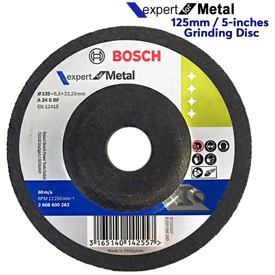 Bosch Grinding Disc for Metal 5" (2608600263) | Bosch by KHM Megatools Corp.