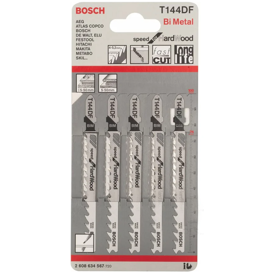 Bosch T144DF Bi-Metal Jigsaw Blade (2608634567) | Bosch by KHM Megatools Corp. Main image