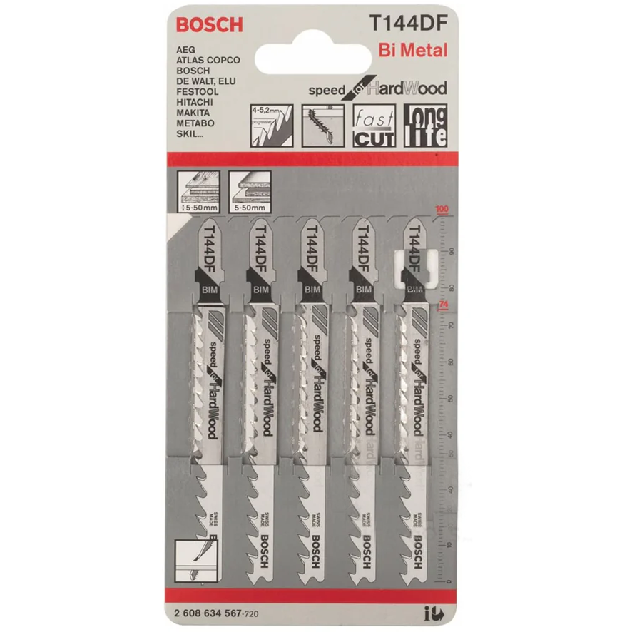 Bosch T144DF Bi-Metal Jigsaw Blade (2608634567)