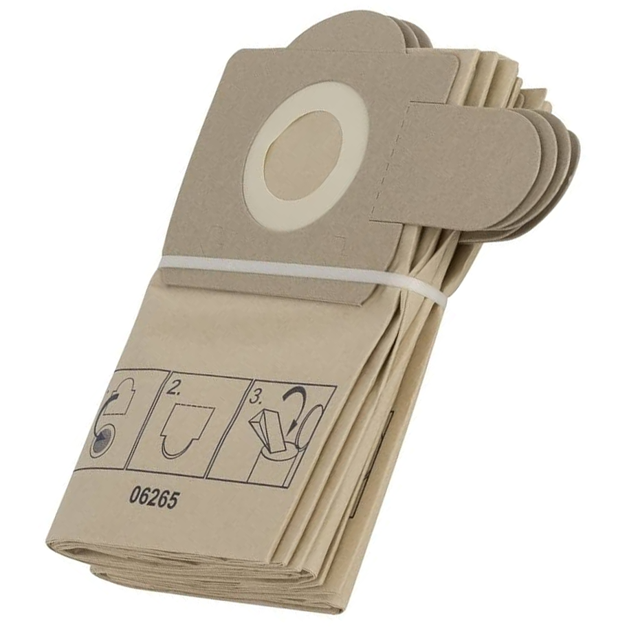 Bosch Paper Dust Bag for Vacuum 5Pcs (2605411150) | Bosch by KHM Megatools Corp.
