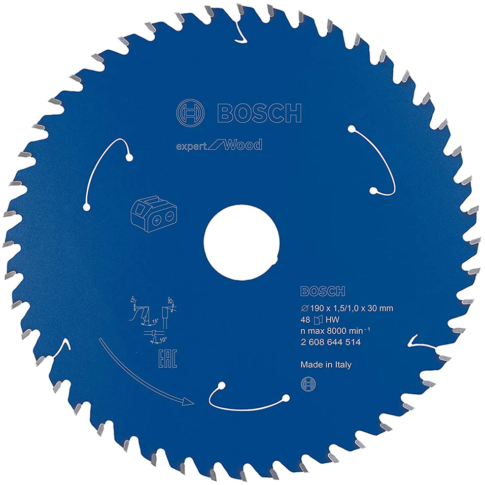 Bosch Expert for Wood Circular Saw blade 7-1/4"x48T (2608644514) | Bosch by KHM Megatools Corp.