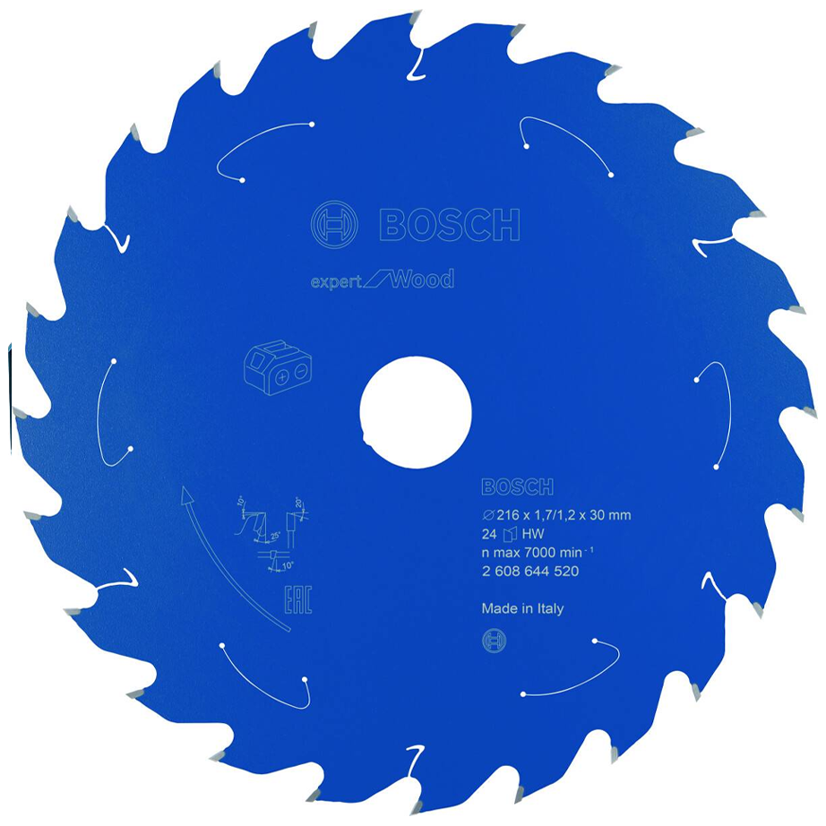 Bosch Circular Saw Blade Expert for Wood 8-1/2"x24T (2608644520) MADE IN ITALY | Bosch by KHM Megatools Corp. Main image