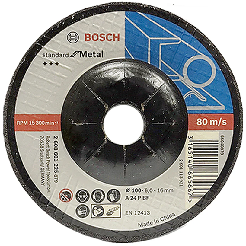 Bosch Grinding Disc Standard for Metal 4" (2608603225) | Bosch by KHM Megatools Corp.