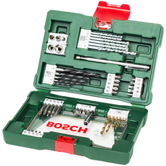 Bosch V-Line Mixed Drill Bits and Accessory Kit Set 48Pcs (2607017314) | Bosch by KHM Megatools Corp.