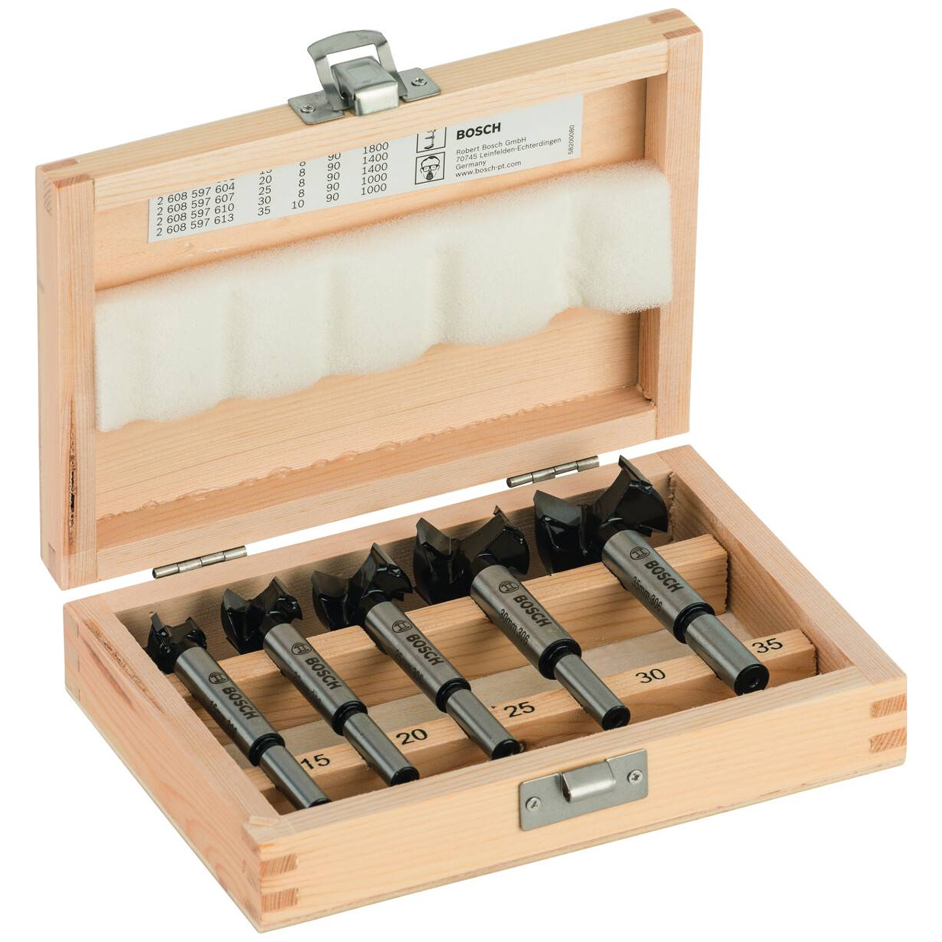 Bosch TC Forstner Drill Bit Set 5Pcs (2607018750) | Bosch by KHM Megatools Corp.
