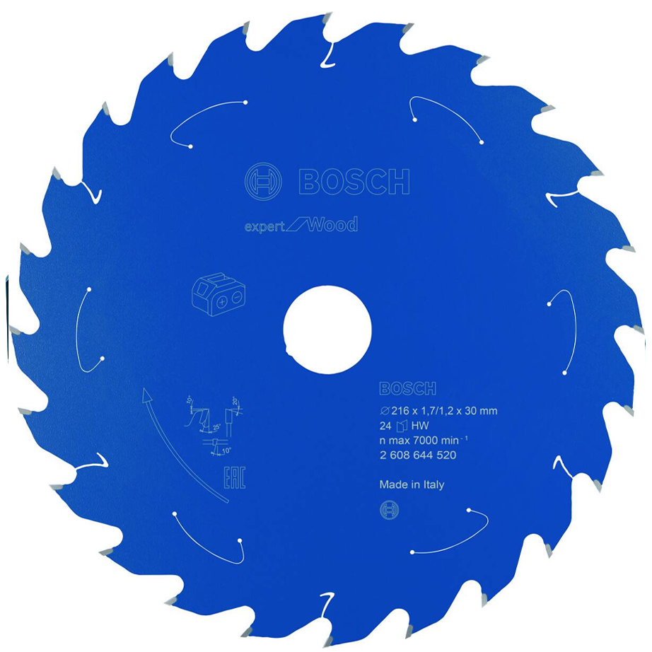 Bosch Circular Saw Blade Expert for Wood 8-1/2"x24T (2608644520) MADE IN ITALY | Bosch by KHM Megatools Corp.