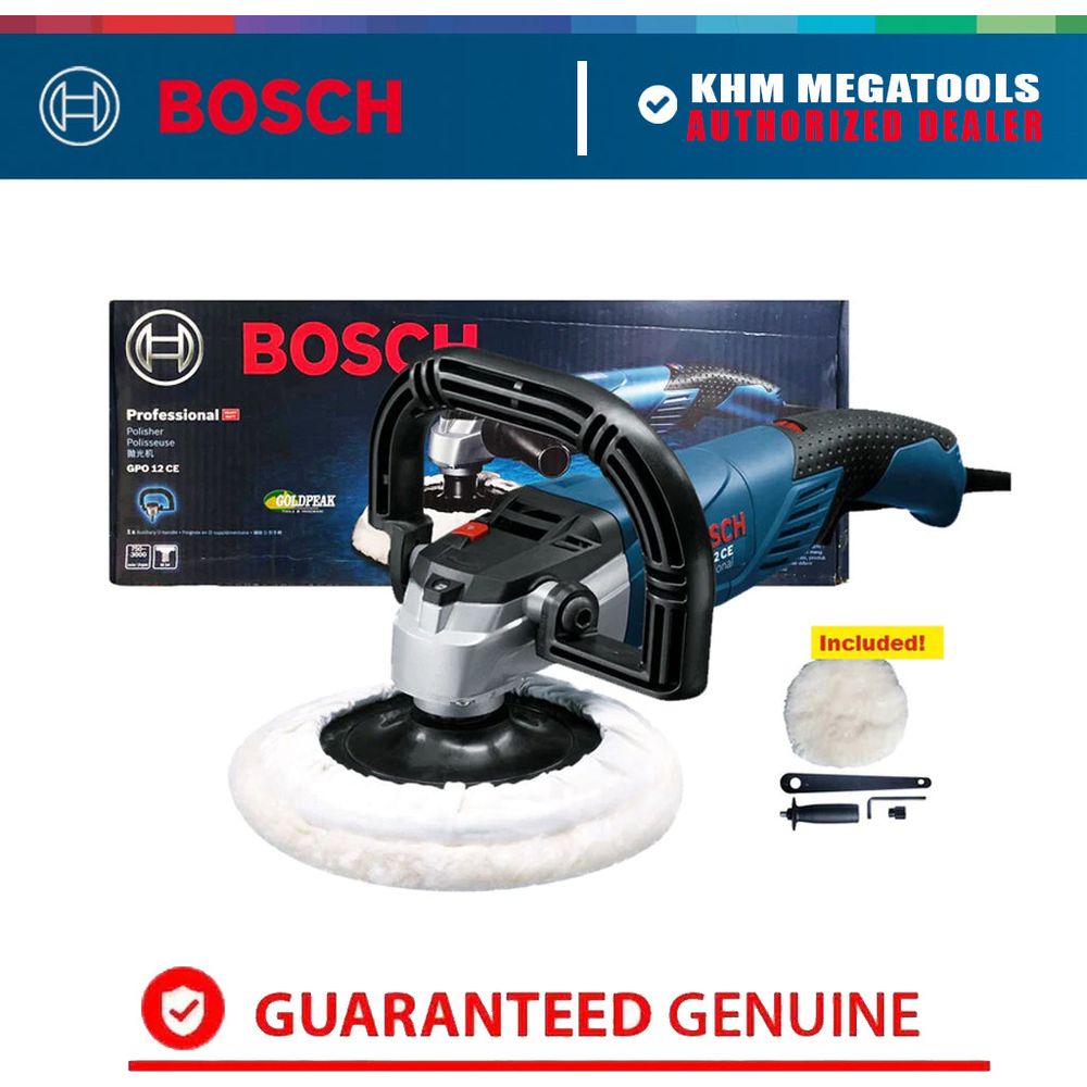 Bosch GPO 12 CE Polisher 7" (180mm) 1250W | Bosch by KHM Megatools Corp.