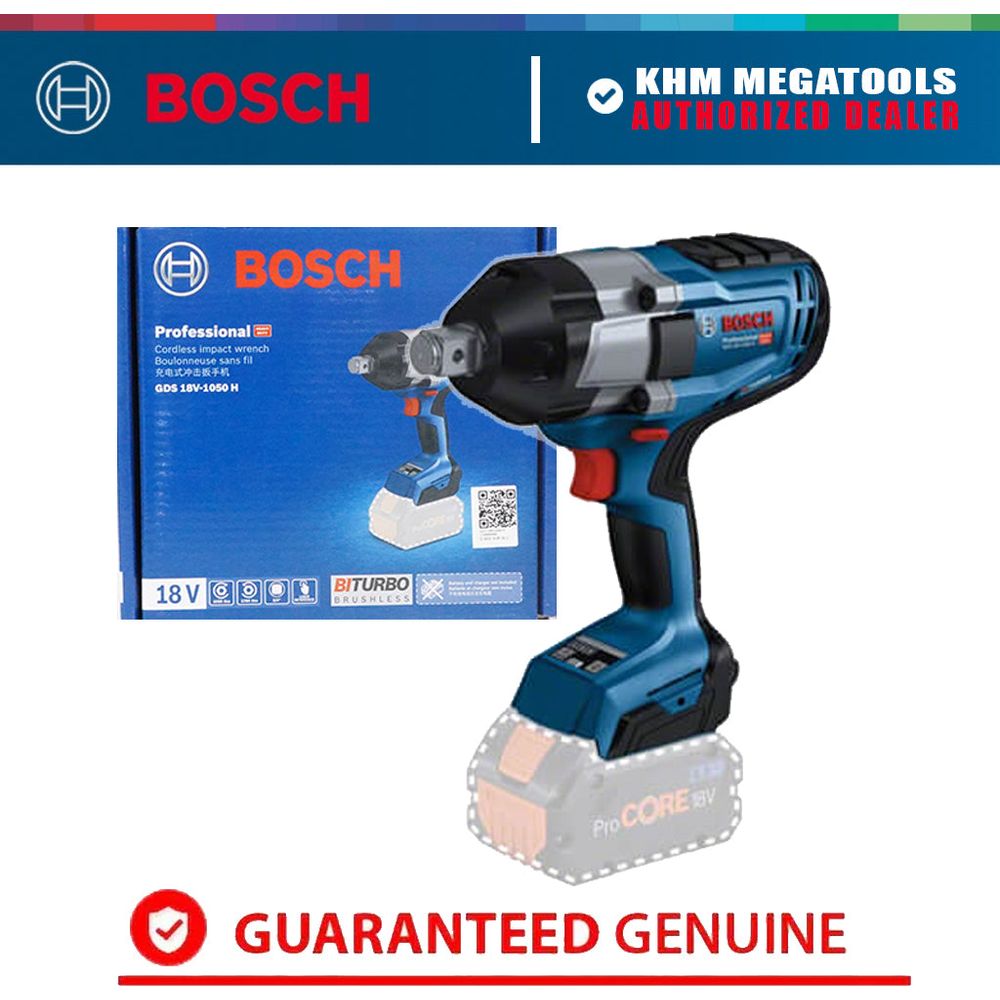 Bosch GDS 18V-1050 H Brushless Cordless Impact Wrench 3/4" 1050Nm 18V [Bare] | Bosch by KHM Megatools Corp.