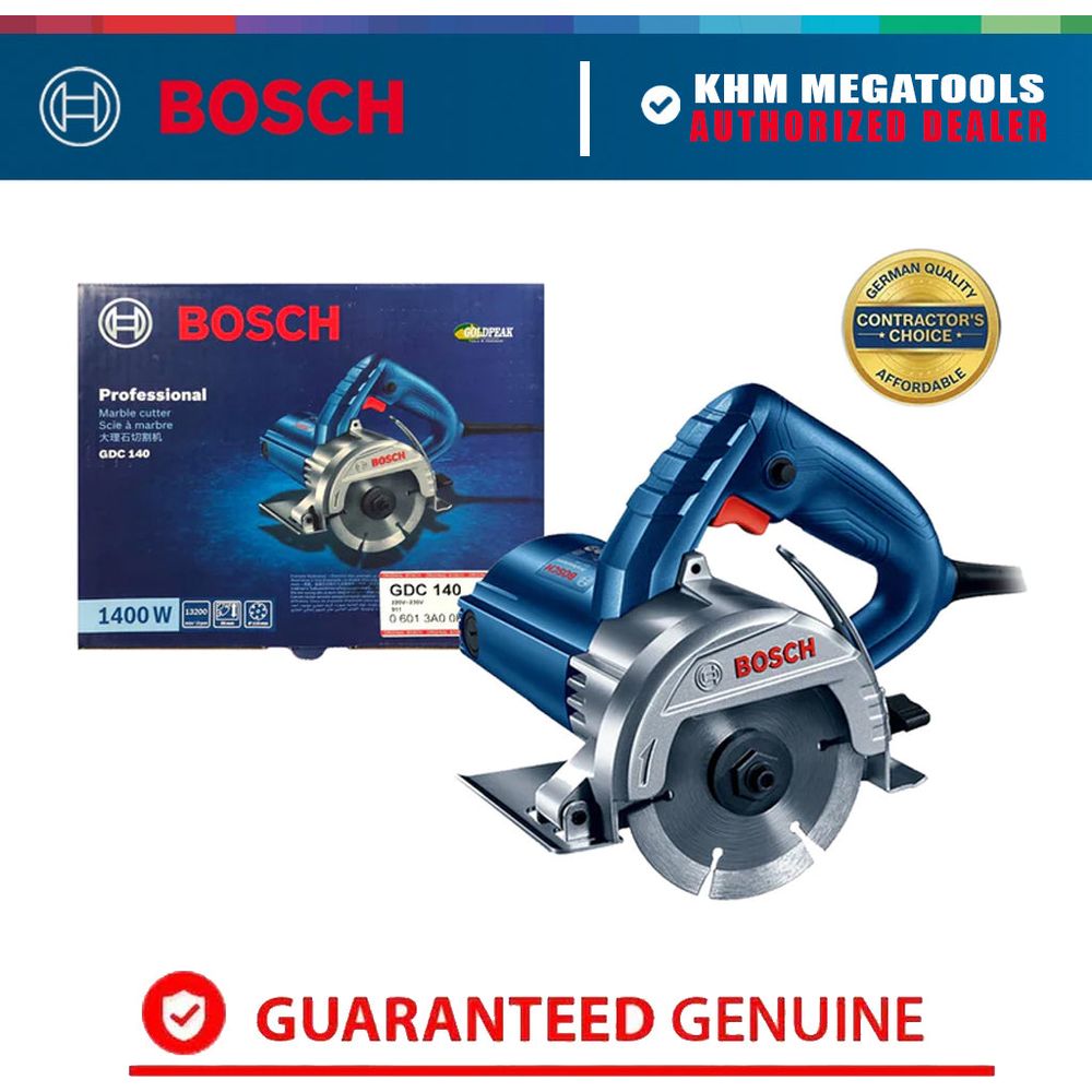 Bosch GDC 140 Concrete Cutter / Marble Saw 4" (115mm) 1400W | Bosch by KHM Megatools Corp.