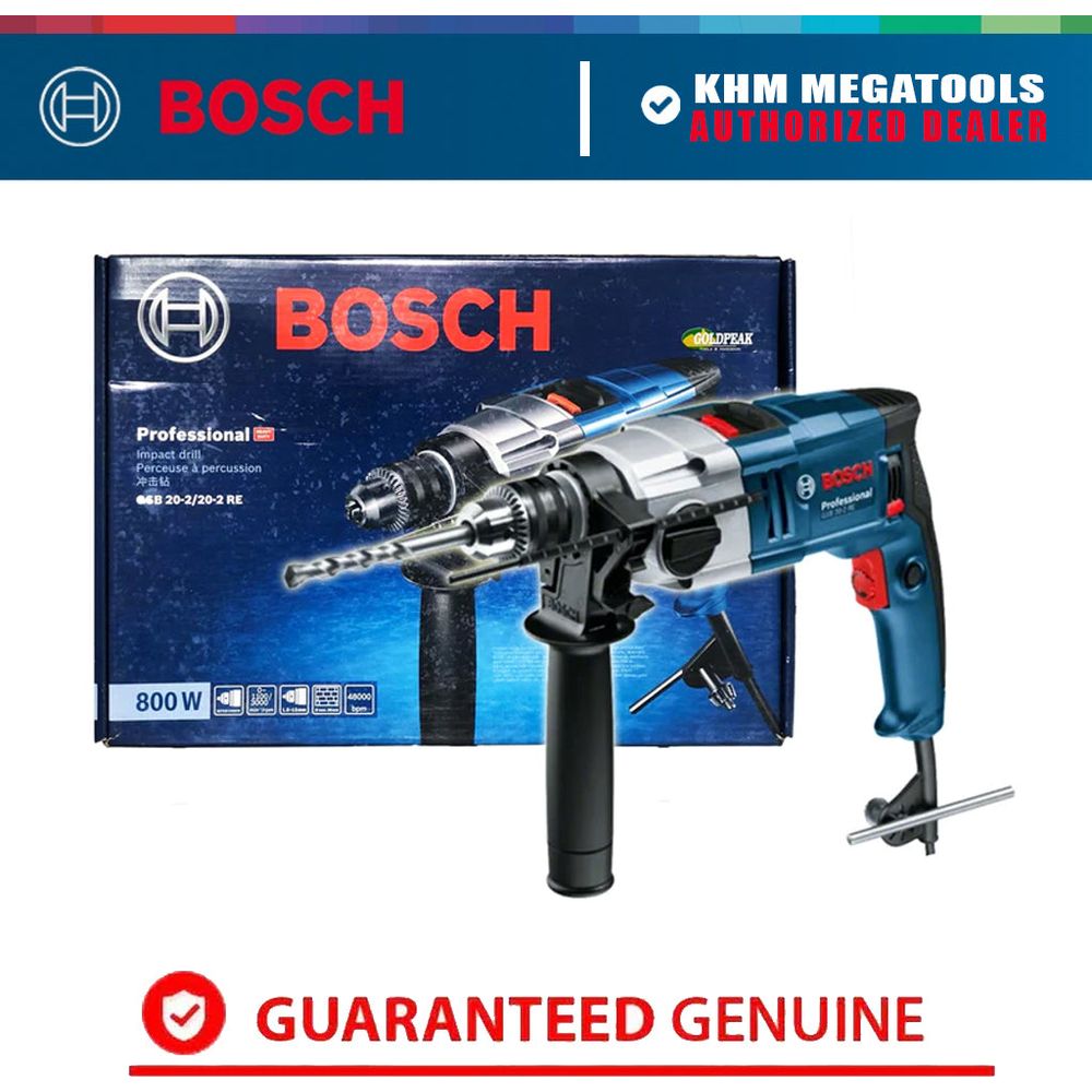 Bosch GSB 20-2 RE 2-Speed Hammer Drill 20mm 800W | Bosch by KHM Megatools Corp.