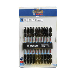 Bosch PH2 Impact Double Ended Screwdriver Bit Set 10Pcs 110MM (2608522406)