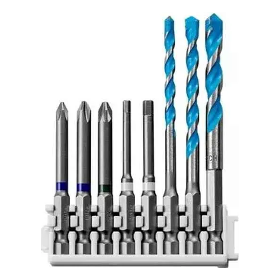 Bosch Pick and Click Screwdriver Bits & Multi Construction Drill Bit Set 8Pcs (2608522420) | Bosch by KHM Megatools Corp. Main image