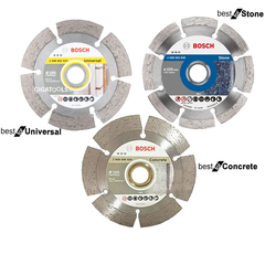 Bosch Diamond Cutting Disc for Universal, Stone and Concrete Set 3pcs | Bosch by KHM Megatools Corp.