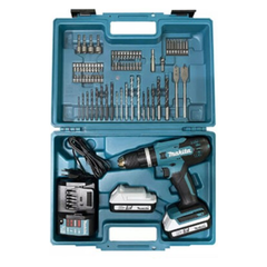 Makita DF488D005 Li-Ion Cordless Driver Drill 18V 13MM with Accessories Set 74Pcs