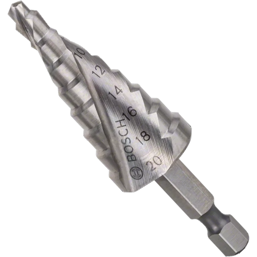 Bosch HSS Step Drill Bit 4-20MM Hex 1/4" (2608597524) | Bosch by KHM Megatools Corp. Main image