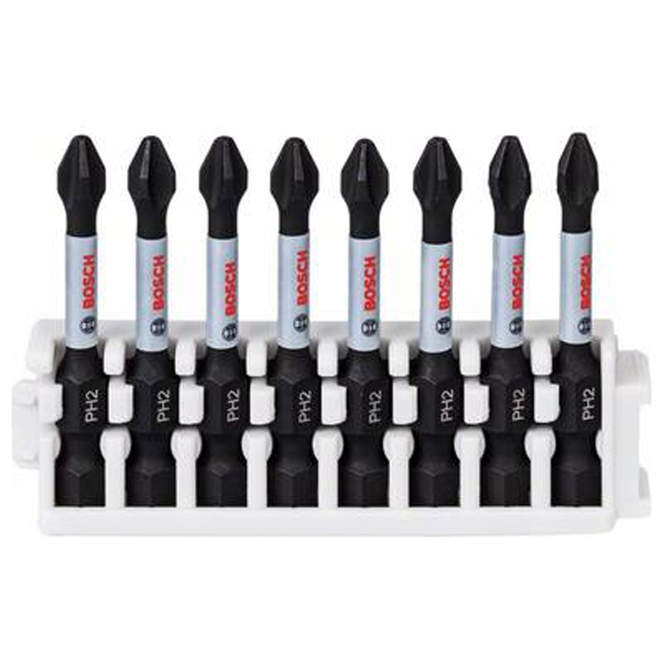 Bosch Impact Power PH2 Screwdriver Bit 50MM Set 8Pcs (2608522330) | Bosch by KHM Megatools Corp. Main image