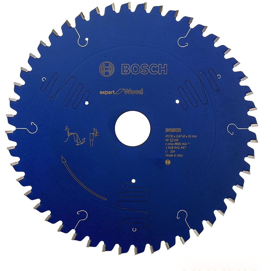 Bosch Circular Saw Blade Expert for Wood 8.5" x 48T (2608642497) | Bosch by KHM Megatools Corp.