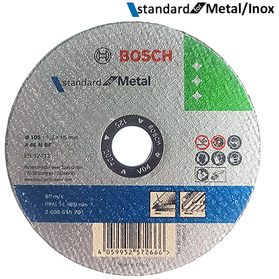Bosch Cutting Disc for Metal / Stainless Inox 4" (2608619701) | Bosch by KHM Megatools Corp. Main image