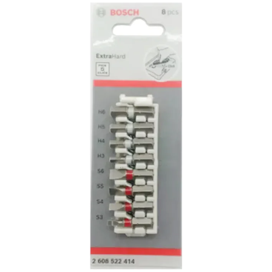 Bosch SL and Hex Pick and Click Insert Impact Bit Set 8pcs (2608522414) | Bosch by KHM Megatools Corp. Main image