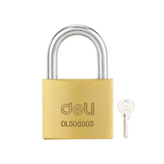 Deli EDL508905-8907 Brass Padlock