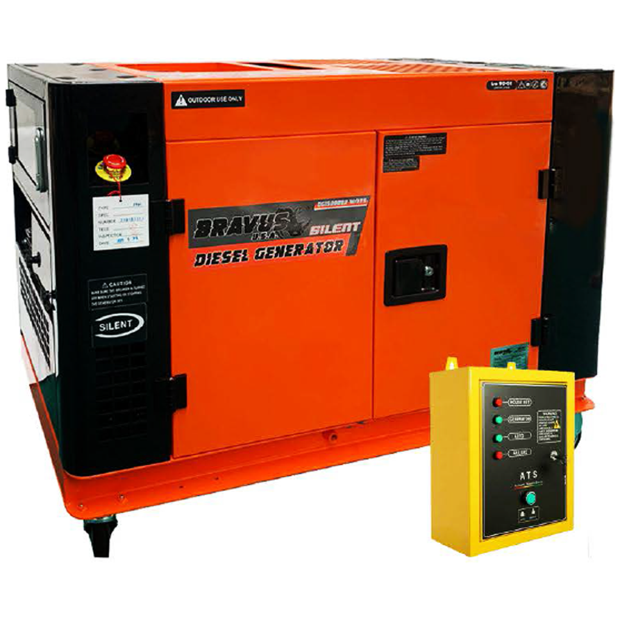 Bravus DG15000BR Diesel Generator Silent Type 15KVA | Bravus by KHM Megatools Corp. Main image