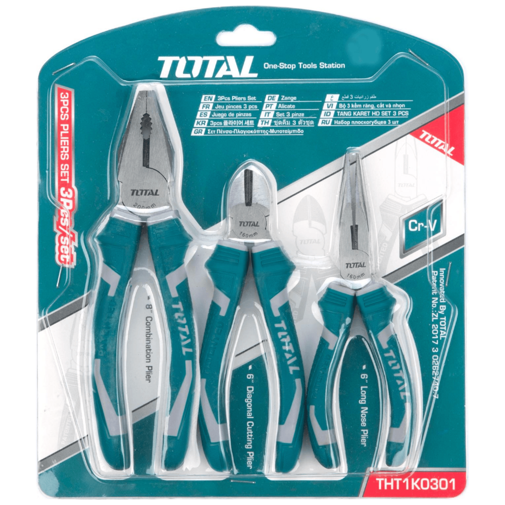 Total THT1K0301 3pcs Pliers Set | Total by KHM Megatools Corp. Main image