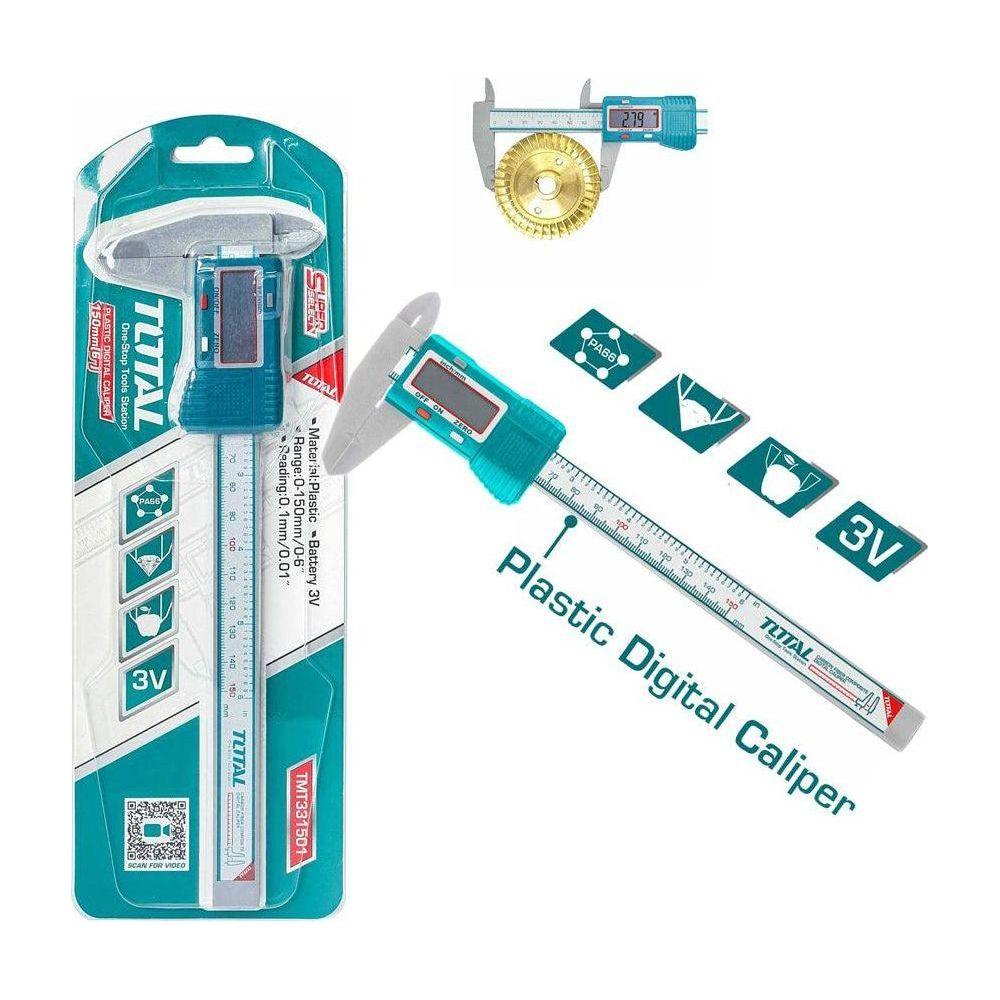 Total TMT331501 Plastic Digital Caliper 150mm (6") - KHM Megatools Corp. Main image