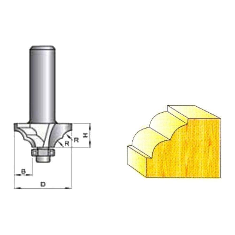 Tatara Classical Moulding Router Bit with bearing - Goldpeak Tools PH Tatara Main image