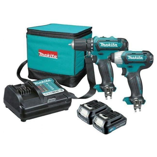 Makita CLX201 12V Combo Kit [CXT-Series] (Cordless Impact Driver + Drill) - Goldpeak Tools PH Makita Main image