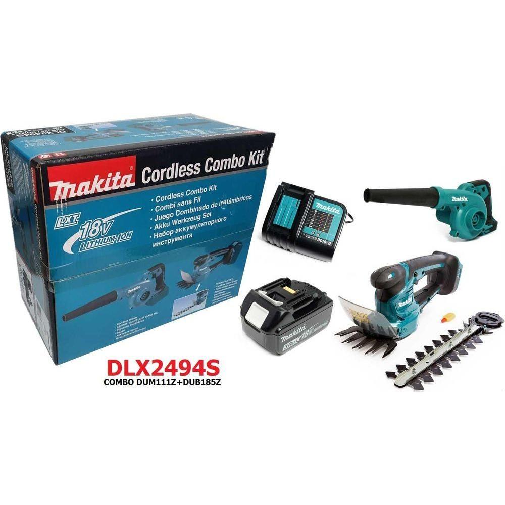Makita DLX2494S 18V Cordless Combo DUM11Z + DUB185Z Kit Set [Grass Trimmer + Blowe] - KHM Megatools Corp. Main image