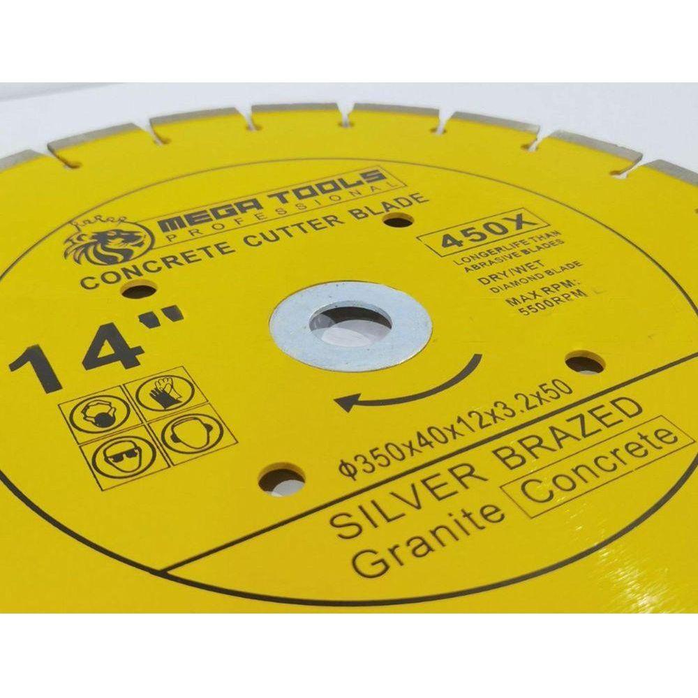Megatools MCCB02 Concrete Cutter Blade 14" [Silver Brazed] Secondary image
