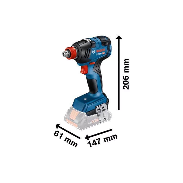 Bosch GDX 18V-200 (2in1) Cordless Brushless Impact Driver / Impact Wrench 18V (Bare) Secondary image