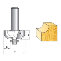 Tatara Cove Router Bit with Bearing - Goldpeak Tools PH Tatara