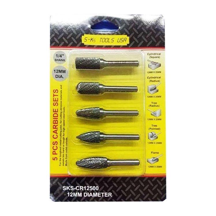 S-Ks Tools CR12500 5pcs Carbide Burrs Set - KHM Megatools Corp. Main image