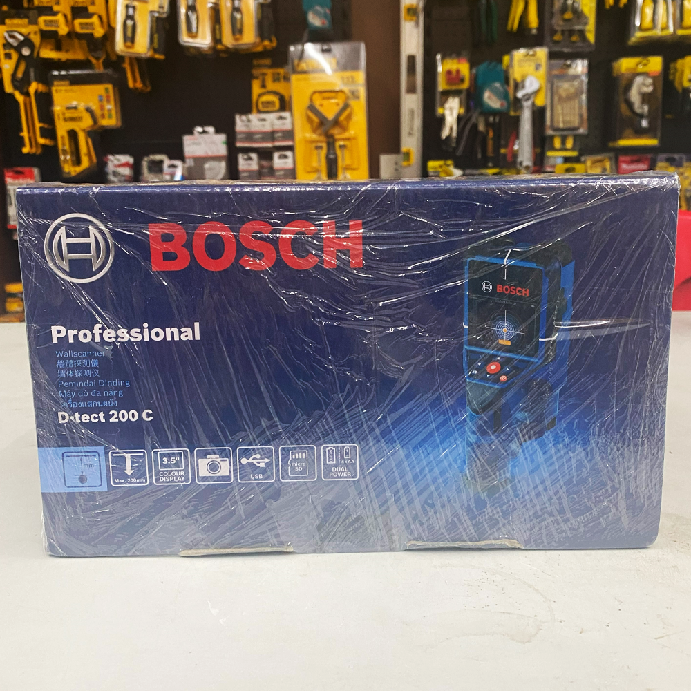 Bosch D-tect 200 C Wall scanner / Floor Scanner (200mm) (Open Seal) | Discounts by KHM Megatools Corp.