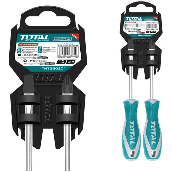 Total THT250201 2pcs Screwdriver Set | Total by KHM Megatools Corp. Main image