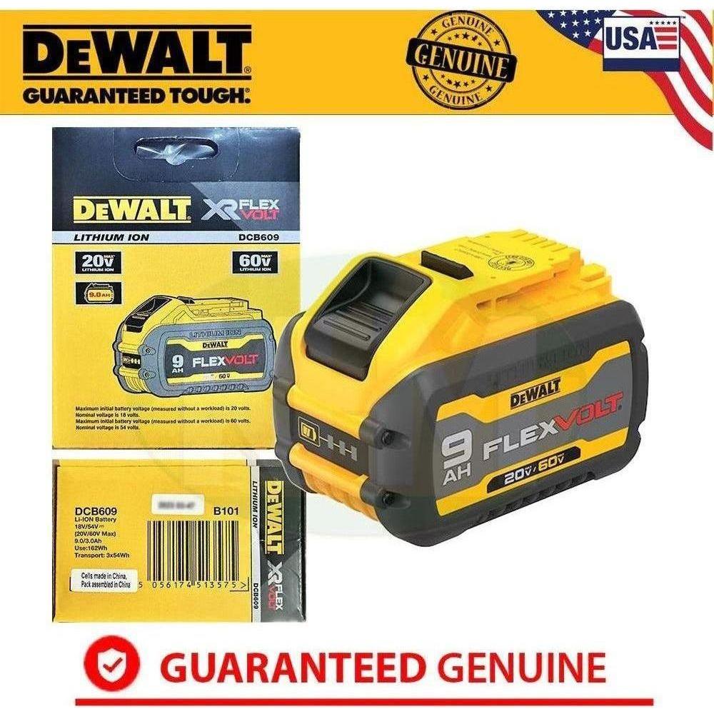 Dewalt DCB609 20V/60V Flexvolt Lithium Ion Battery (9.0Ah) Secondary image