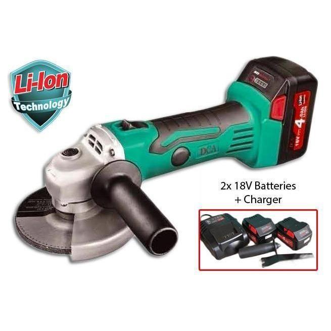 DCA ADSM100 Cordless 18V Angle Grinder Kit - Goldpeak Tools PH DCA Main image