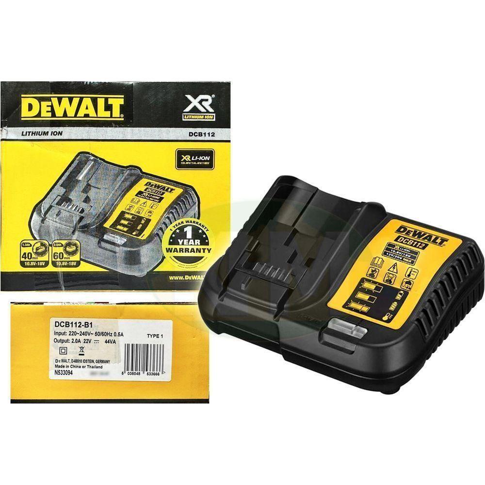 Dewalt DCB112 10.8V / 18V /20V Battery Charger (2A) - KHM Megatools Corp. Main image