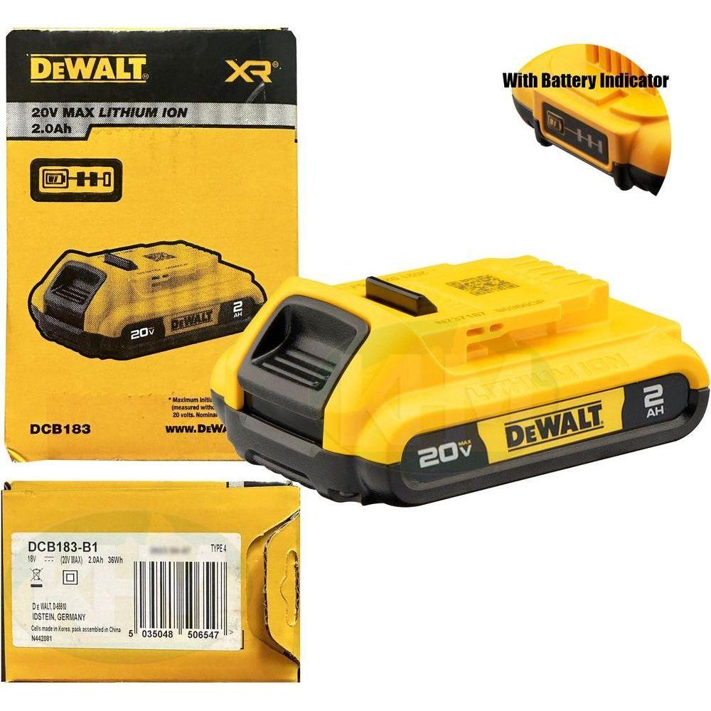 Dewalt DCB183 18V-20V Max Lithium Ion Battery (2.0Ah) - KHM Megatools Corp.