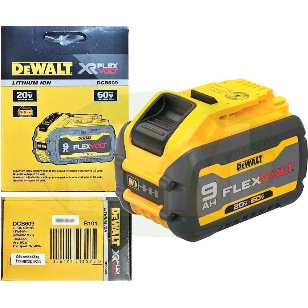 Dewalt DCB609 20V/60V Flexvolt Lithium Ion Battery (9.0Ah) - KHM Megatools Corp. Main image